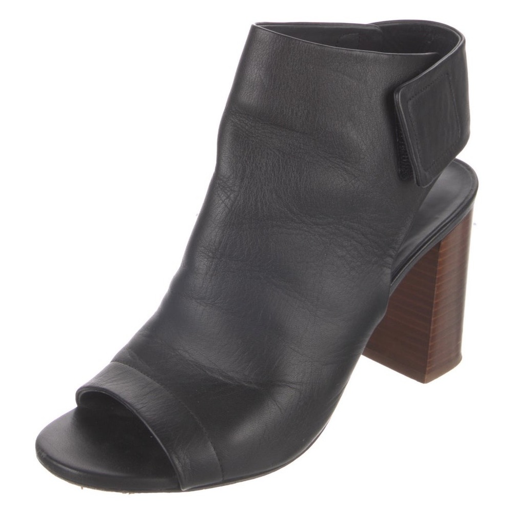 Vince grey leather sling back heels 9